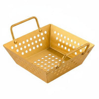 Stainless Steel Frying Basket Thickened Material Square French Fry Holder Rustproof Square Serving Basket for Chefs