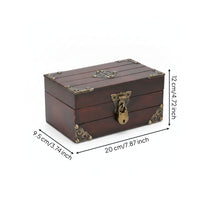 Pirate Treasure Box Wooden Jewelry Box Rectangular Room Decoration Decorative