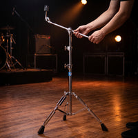 Extension Cymbals Stand Adjustable with Extension Arm Double-Braced Hardware for Drummers, Students, Rehearsal Rooms, Home Practice