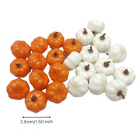 24 Pieces Mini Artificial Pumpkins Small Miniature Pumpkins Authentic-Looking Miniature Pumpkin for Halloween