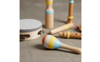 6 Pieces Children's Percussion Set Natural Wooden Musical Instrument Set Toddler Percussion Instrument Kit Early Learning