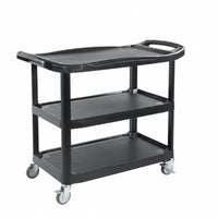 3-Tier Service Trolley Heavy Duty for Hotel Staff