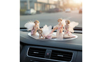 Cute Design Resin Fairy Figurine Gift Idea Pink Fairy Doll Collectible for Couples, Birthday