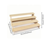 Stepped Display Rack Compact Tiered Display Stand Sturdy Furniture for Vanity