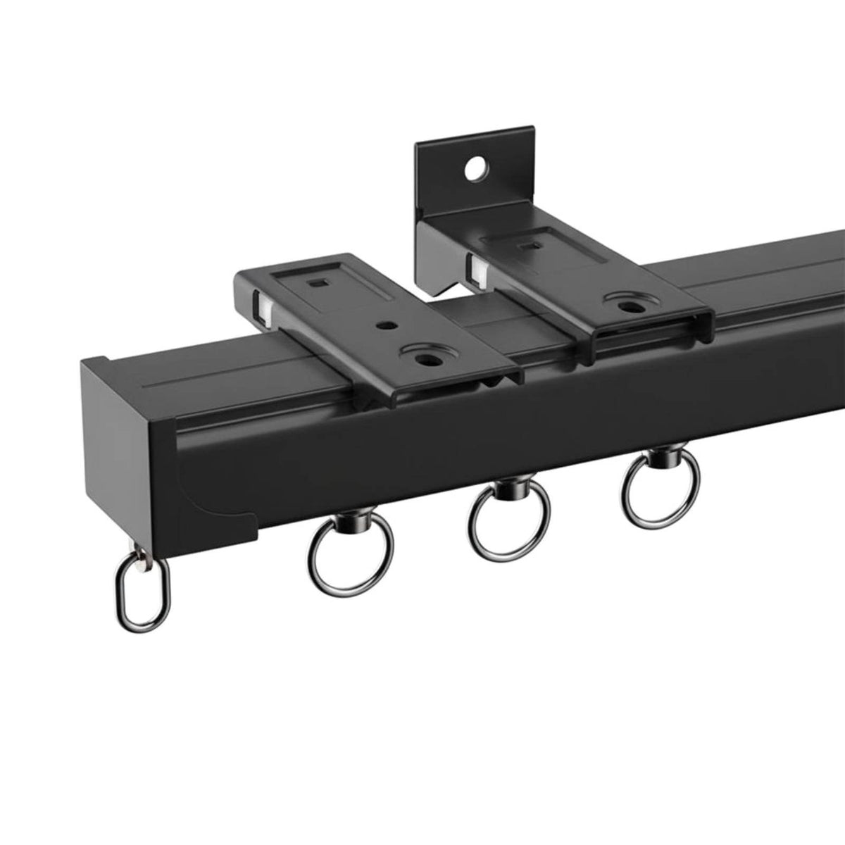 Aluminum Alloy Curtain Track Double Bearing Wheel S Sturdy Duty Aluminum Curtain Rail Wall Mounted Drapery Track Fluid Gliding