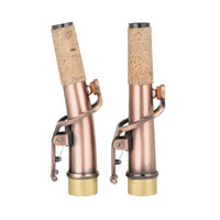 2 Pieces Saxophone Neck with Cork Replacement Brass Saxophone Neck Woodwind Accessory for Saxophonists