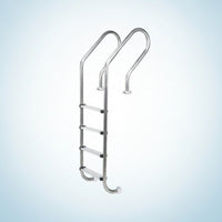 Easy to Install Stainless Steel Pool Ladder Rustproof Pool Ladder with Handrails Stable Step Long-Lasting for Spa