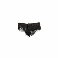 1/6 Scale Material Shorts Distressed Hem Mini Material Shorts Handmade