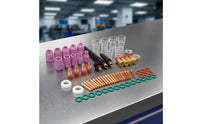 71 Pieces Torch Consumables Kit Replacement Torch Parts Kit Compatible for Welders, Technicians, Workshop