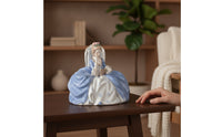 Woman Reading Statue Elegant Figurine with Book Timeless Feminine Figure Statue for Collectors