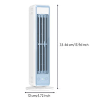 Battery Operated Desktop Vertical Fan Cordless Rechargeable Fan with Handheld Controller Compact Lightweight for Office Workers, Students, Desk, Bedroom, Dorm Room