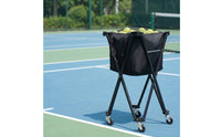Tennis Ball Cart Foldable Tennis Ball Basket with Wheels Portable Carrier for Coaches, Coaching Training, Practice Practice Exercises