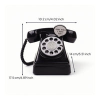 Rotary Phone Piggy Bank Vintage Telephone Piggy Bank Telephone-Shaped Cash Box Decorative Dial Phone Cash Box Nostalgic
