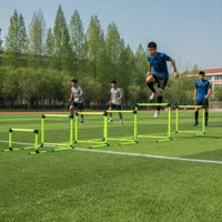 Folding Adjustable Hurdles Lightweight Adjustable Agility Hurdles Soccer Hurdle Compact Storage Training Set Versatile