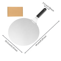 Stainless Steel Pizza Peel Dishwasher Pizza Peel with Handle Food Grade for Pizzerias