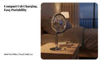 Foldable Desk Fan Easy Storage Portable Use for Dorm Rooms