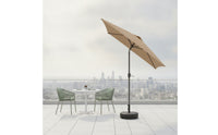 Rectangular Umbrella with Base Weighted Rectangular Patio Umbrella Tilted Parasol for Balcony, Garden