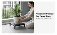 Rolling Plant Cart Stable Rolling Plant Stand Multi-Functional for Living Room