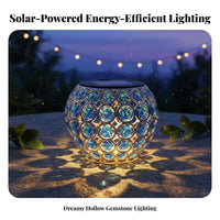 Auto On/deactivate LED Garden Sphere Light Energy Saving LED Garden Ball Waterproof for Patio, Balcony, Tabletop