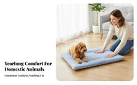 Checkered Pet Mat Machine launderable Crate Liner Warm for Home, Travel