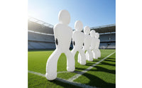 Soccer Kick Mannequin Portable Inflatable Soccer Dummy Tumbler Design Athletic Gear for Backyard