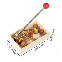 Labor-Saving Manual Walnut Sheller Easy to Use Macadamia Nut Opener Keeps Shelled Edibles Intact for Seniors
