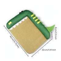 Pet Bed with Woven Mat Cushioned Bolster Pet Bed Padded for Cats, Indoor, Living Room