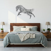Modern Design Metal Horse Wall Art Artistic Design Horse Outline Wall Decor Lightweight for Bedroom, Office