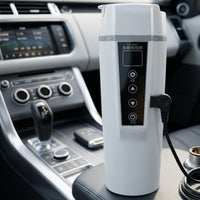 Smart Temperature Control Car Insulated Container with Digital Display Vehicle-Mounted Electric Car Cup Phthalate-Free Phthalate-Free-Safe Heated Travel Mug Stainless Steel for Drivers, Road Trippers, Commuters, Cars, Trucks