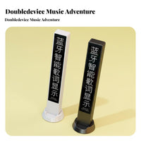 Portable Design Bluetooth text Prompter dot-matrix design & aesthetic Music Display Karaoke Device for Gadget Fans, commuters, Home Party, in-vehicle leisure, Desktop Setup, Living Room