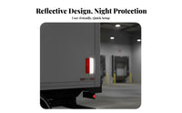 Easy to Install Red White Reflector Plate Long-Lasting Truck Hauling Unit Warning Reflector Universal Fit for Vehicle Owners, Trucks