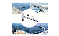 Stainless Steel Rod Holder Heavy Duty Marine Fishing Pole Holder Polished Finish Boat Fishing Rod Rack for Anglers, Yacht