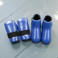 Taekwondo Guard Set Padded Hand Protectors Open Top Boot Style Foot Protectors