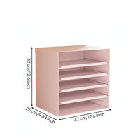 Storage Cabinet with Trays Multi-Layer Furniture Compact for Desk