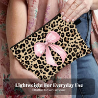 Leopard Print Makeup Bag Large Capacity Leopard Print Cosmetic Bag Portable