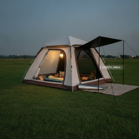 Automatic Pop-Up Camping Tent with Sun Protection and Rainproof Features, Portable Folding Design for Outdoor Expeditions