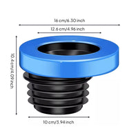 100-110mm Toilet Offset Flange Sealing Gasket Odor-Reducing Toilet Offset Flange with Sealing Gasket Easy Installation Plumbing Fitting Secure Fit for Plumbers