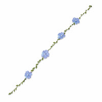 Delicate Vine Bracelet with Flowers Dainty Floral Bracelet Elegant Flower Wristlet Comfortable for Costume Styling, Stage Performances