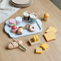 Pretend Play Set Role Playing Children's Cooking Simulation Set Educational Wooden Play Kitchen Accessories for Girls, Young Children