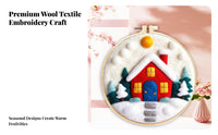 Home Decoration DIY Wool Felt Painting Kit Easy To Learn Wool Needle Felting Starter Kit Includes All Materials for Crafters, Hobby, Bedroom