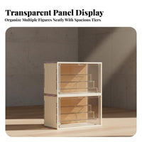 Stackable Surprise Box Shelf Large Capacity Particles Proof Figurine Display Case Acrylic Display Case High Clarity Clear