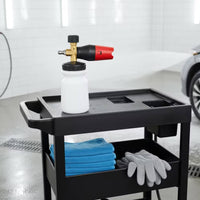 Brass Body Pressure Washer Foam Cannon Screw-on Cap Foam Cannon Attachment Metal Connector Pressure Washer Attachment Flexible Tube