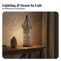 Moroccan Design LED Lantern Shadow Casting Effect Moroccan Design Lantern