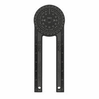 Angle Gauge with Ruler Arms Plastic Angle Gauge Ruler and Protractor Combination Easy-to-Read Measuring Tool Accurate