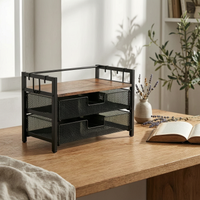Double Layer Coffee Pod Organizer Desktop Mesh Drawer Pod Organizer Rust Resistant Home Storage