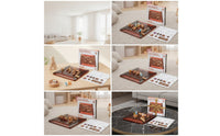 Compact Wooden Maze Game Brain Teaser Maze Board Game Sturdy Toy Portable for Families, Kids, Classroom