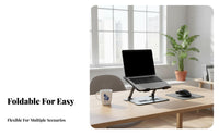 Adjustable Laptop Stand Heat Dissipation Foldable Laptop Riser Ventilated Computer Stand Er Proceed Nomic Design for Study Room