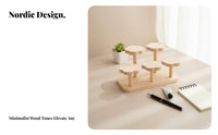 Wooden Desktop Organizer Stable Wooden Display Shelf Small Desk Shelf Long-Lasting Desktop Storage Rack Easy to Clean