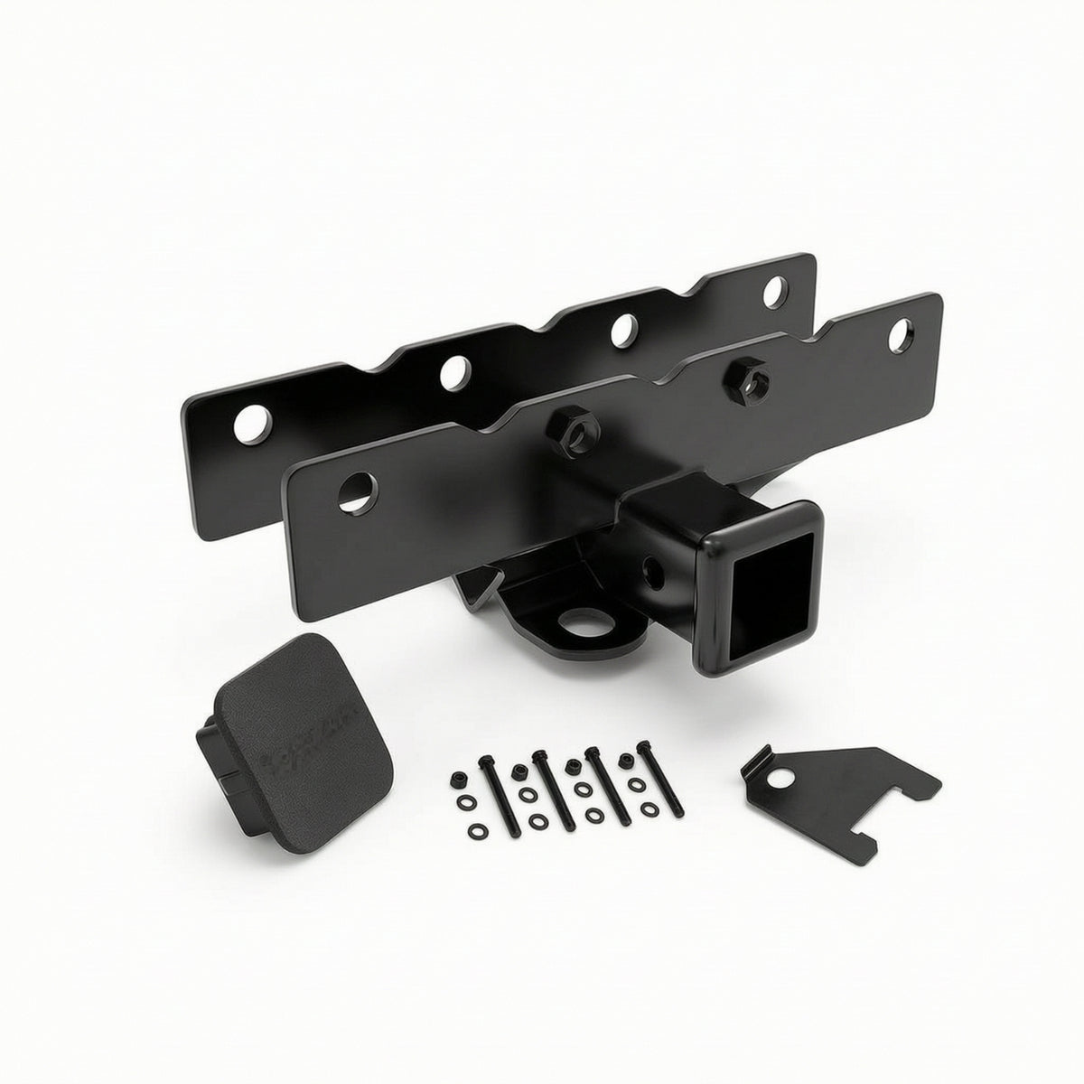 2-Inch Hitch Opening Adapter Steel Tow Hitch Adapter   Hardware for off-Roaders
