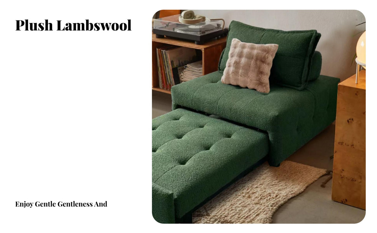 Foldable Design Pull-extendable Single Sofa Bed twofold Function Pull-extendable Sleeper Armchair Space-Saving transformable Chair Soft Upholstery for Apartment Dwellers, Students, Homeowners, Small Spaces, Guest Room, Bedroom, Home neutralice